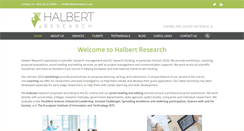 Desktop Screenshot of halbertresearch.com