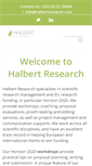 Mobile Screenshot of halbertresearch.com