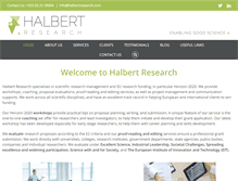 Tablet Screenshot of halbertresearch.com